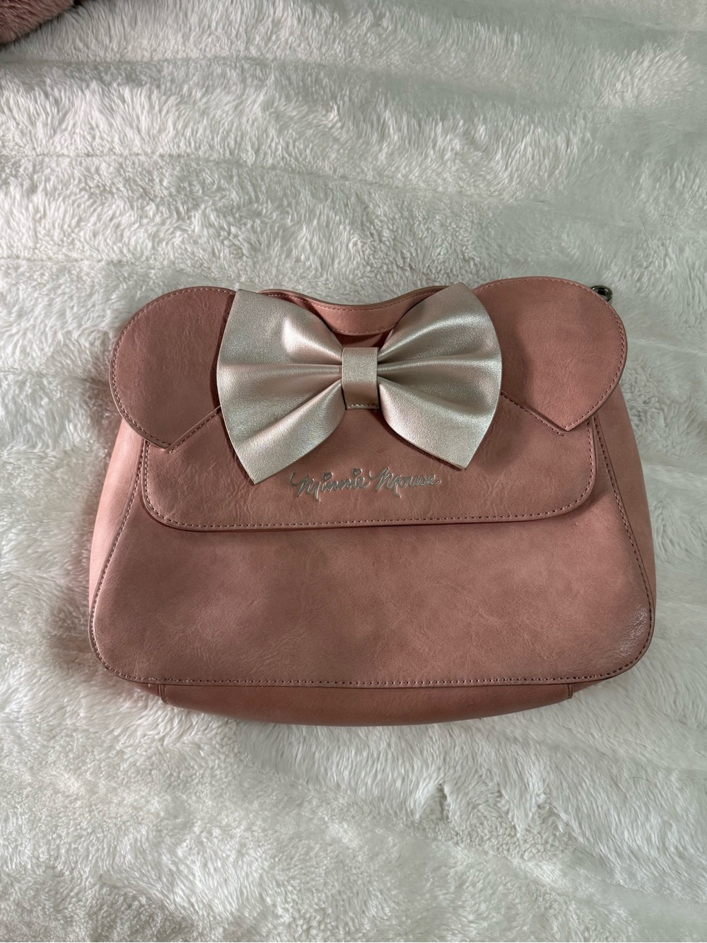 Pink Minnie Loungefly Crossbody Bag